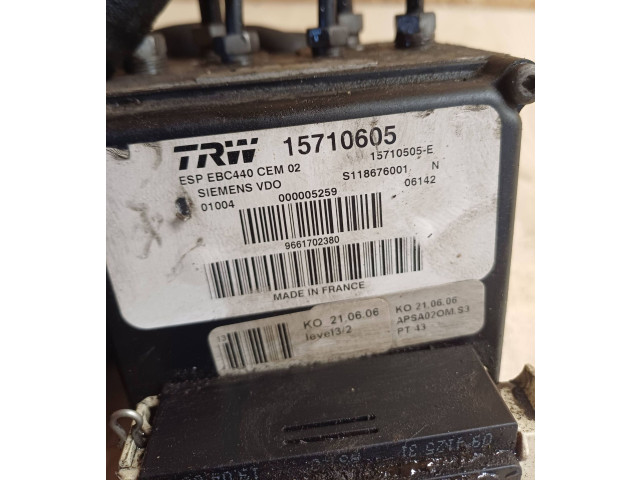 Jednotka ABS 15710605, S118676001   Peugeot 407 2007
