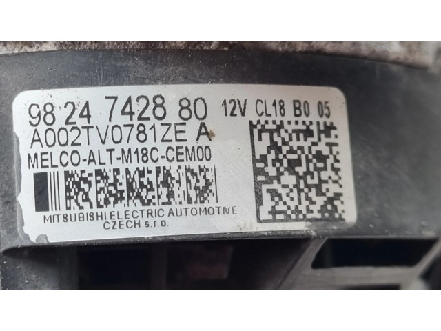 Генератор 9824742880, A002TV0781ZE   Citroen C4 SpaceTourer 1.5     