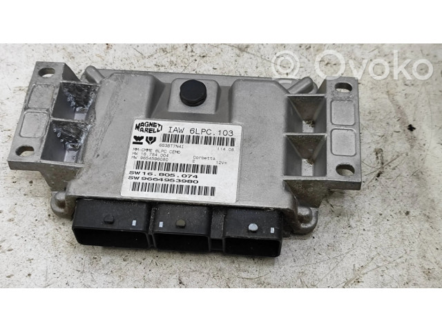 Блок управления двигателя 9654596080, 9664953980   Citroen C3