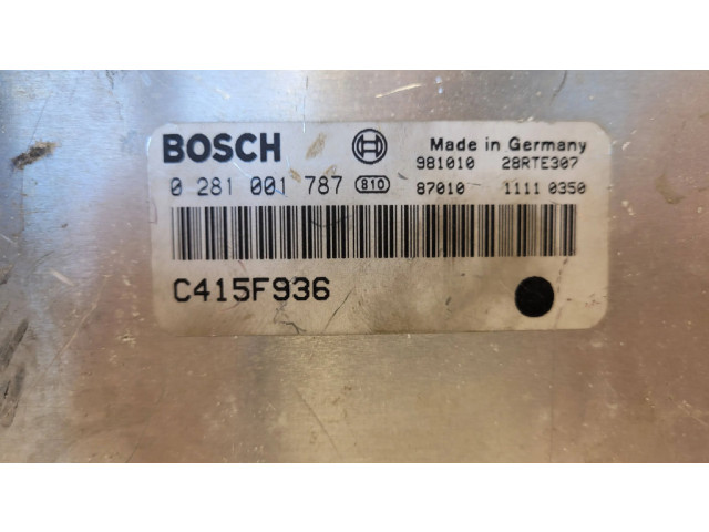 Блок управления двигателя 0281001787, C415F936   Alfa Romeo 166