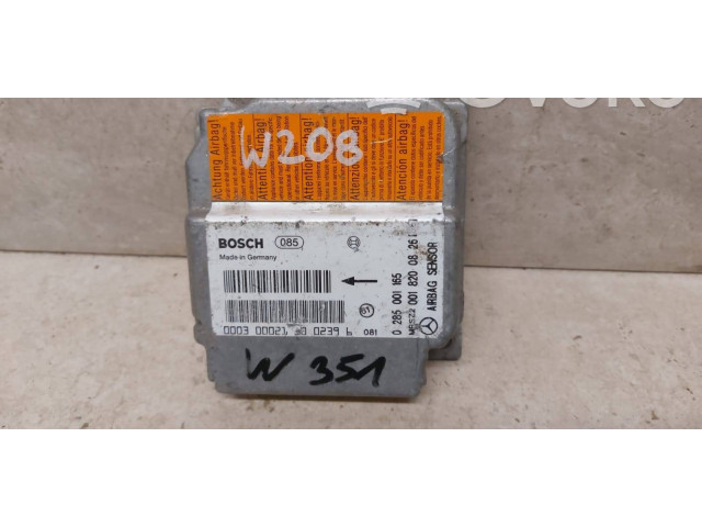 Блок подушек безопасности 0285001165, 0018200826   Mercedes-Benz CLK A208 C208