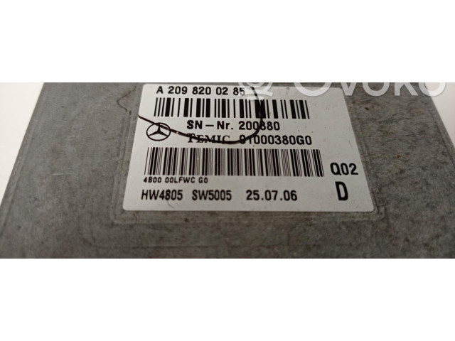 Řídící jednotka A2098200285   Mercedes-Benz ML W164 