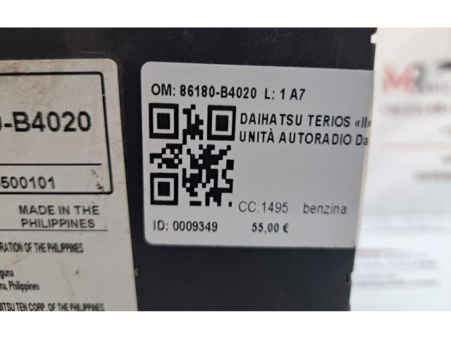 Рулевая рейка  Радио/ проигрыватель CD/DVD / навигация 86180-B4020, 86180-B4020   Daihatsu Terios  -  года