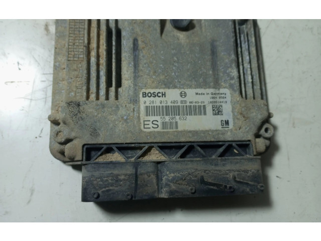 Řídící jednotka 55205632, 0281013409   Opel Vectra C 2008