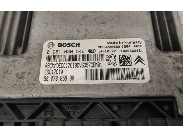Блок управления двигателя 0281030546, EDC17C10   Fiat Scudo