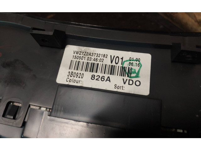 Панель приборов 3B0920826A   Volkswagen PASSAT B5.5       