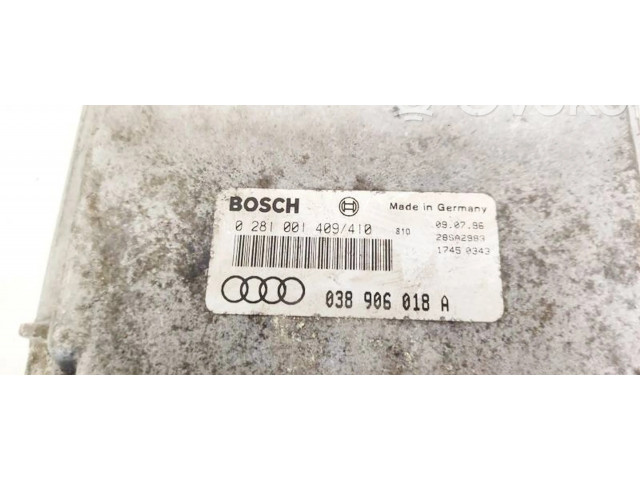 Блок управления двигателя 038906018A, 0281001409   Audi A3 S3 8L