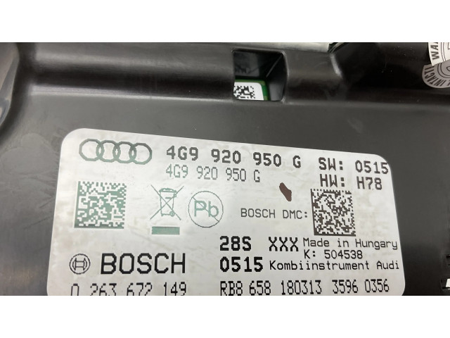 Панель приборов 4G9920950G   Audi A6 Allroad C7       