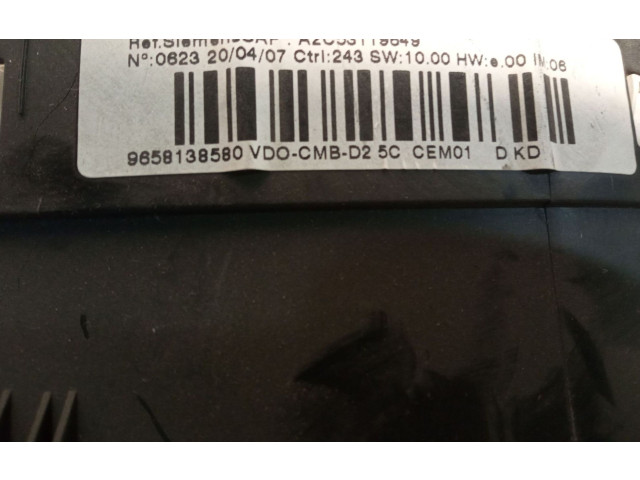 Přístrojová deska  Peugeot 407 2007 9658138580, A2C53106703SIEMENS  