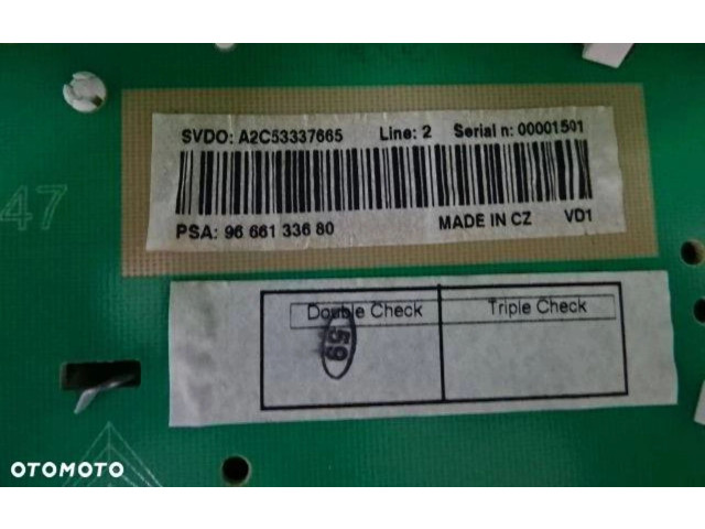 Přístrojová deska  Peugeot 207 2009 9666133680  