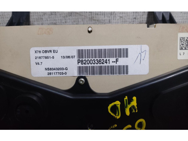 Přístrojová deska  Renault Kangoo I 2007 8200336241  
