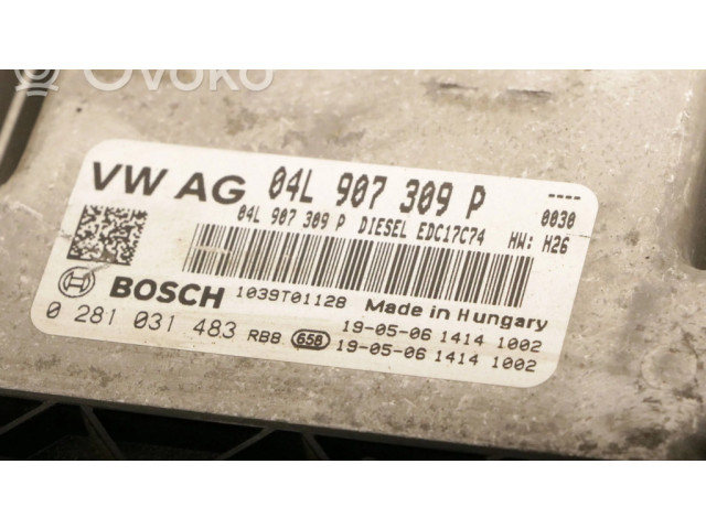 Řídící jednotka 04l907309p, 0281031483   Volkswagen Tiguan 2019