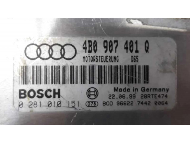 Блок управления двигателя 4B0907401Q, D65   Audi A6 S6 C5 4B