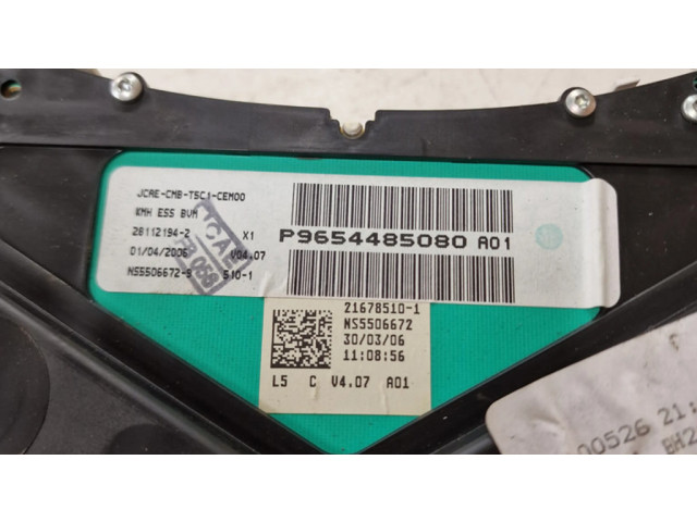 Přístrojová deska  Peugeot 307 2006 9654485080, 216775064  