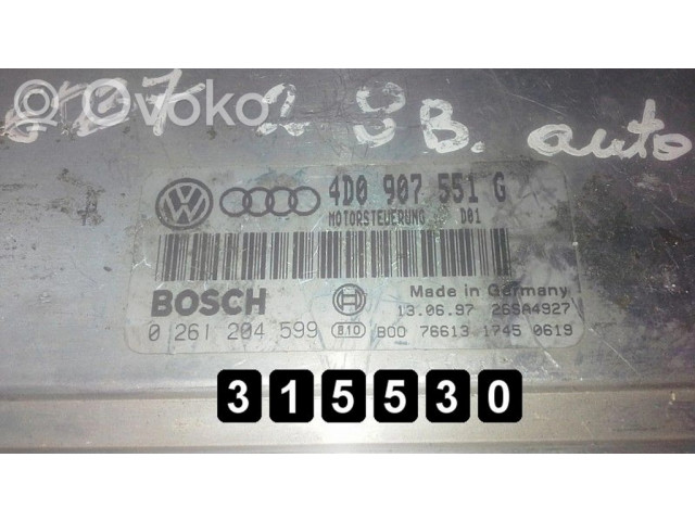 Блок управления двигателя 0261204599   Audi A6 S6 C4 4A