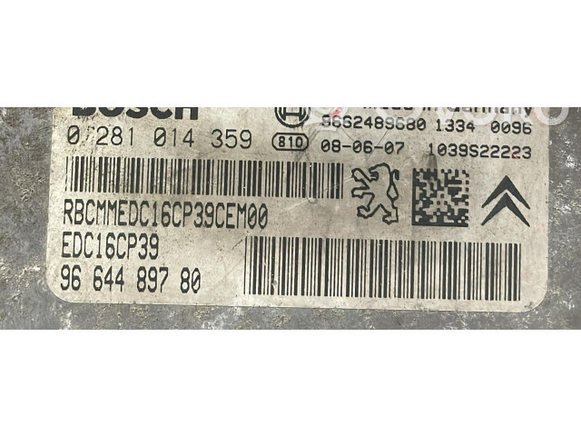Řídící jednotka 0281014359, 0281014359   Peugeot 807 2007