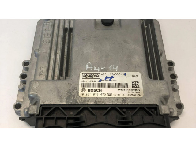 Блок управления двигателя AG9112A650UG, 0281018475   Ford Mondeo MK IV