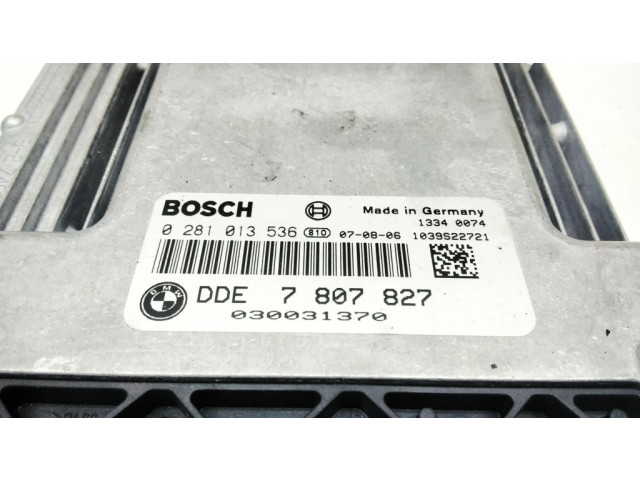 Řídící jednotka 7807827, 0281013536   BMW 3 E92 E93 2008