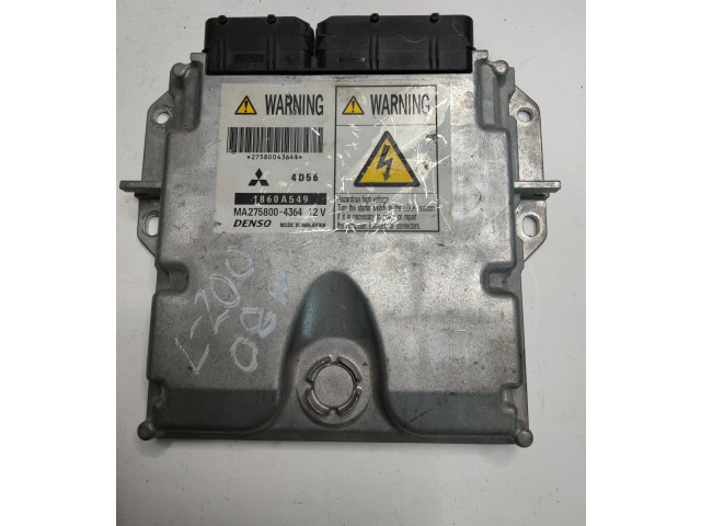 Řídící jednotka 1860A549, 2758004364   Mitsubishi L200 2008