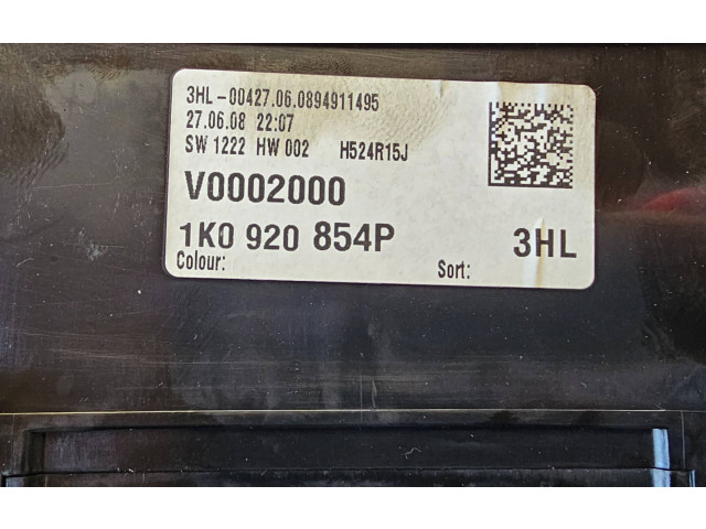 Přístrojová deska  Volkswagen Jetta V 2008 1K0920854P, H524R15J  