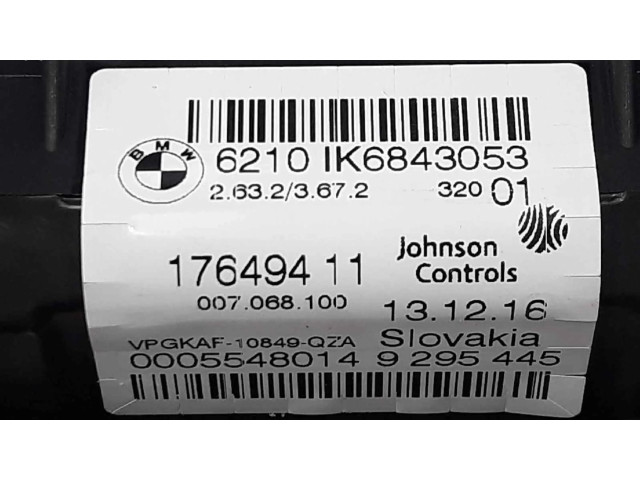 Přístrojová deska  BMW 7 G11 G12 2015 62106843053  