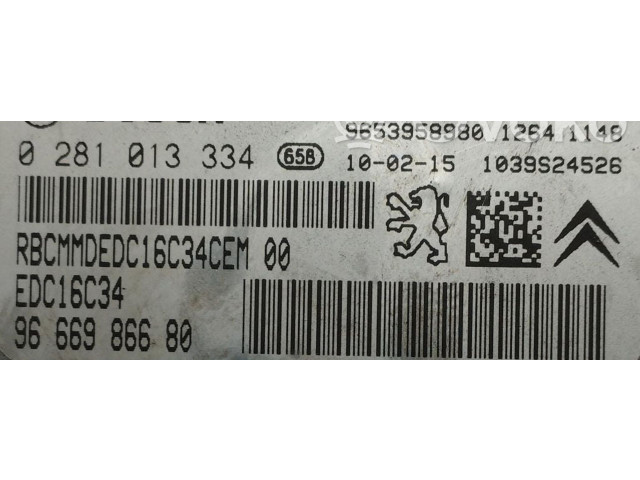 Řídící jednotka 0281013334, 0281013334   Peugeot 5008 2009