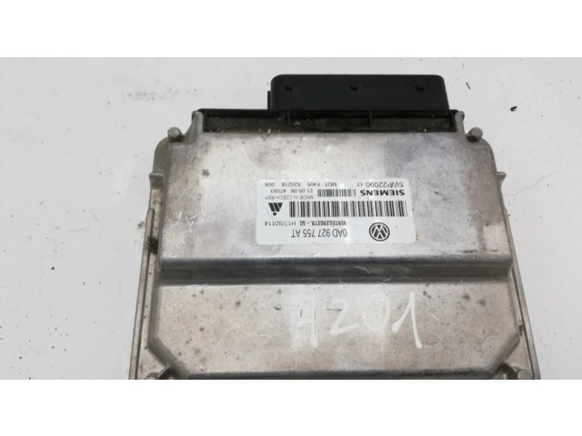 Блок управления коробкой передач 0AD927755   Volkswagen Touareg I