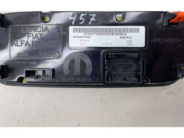 Блок управления климат-контролем 07356577920, 91563   Jeep Renegade