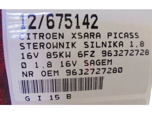 Řídící jednotka 9632727280, 9632727280   Citroen Xsara Picasso 2001