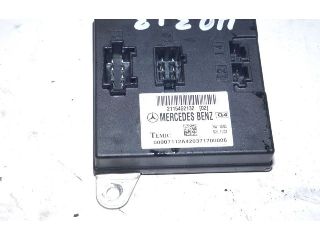 Блок управления 2115452132, 2115452132   Mercedes-Benz E AMG W211