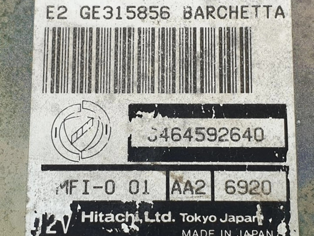 Блок управления двигателя 0464592640, GE315856   Fiat Barchetta