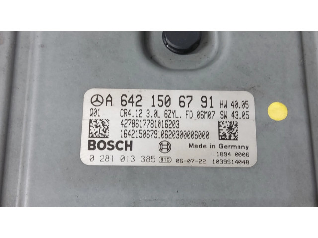 Блок управления двигателя A6421506791, 6421506791   Mercedes-Benz R W251
