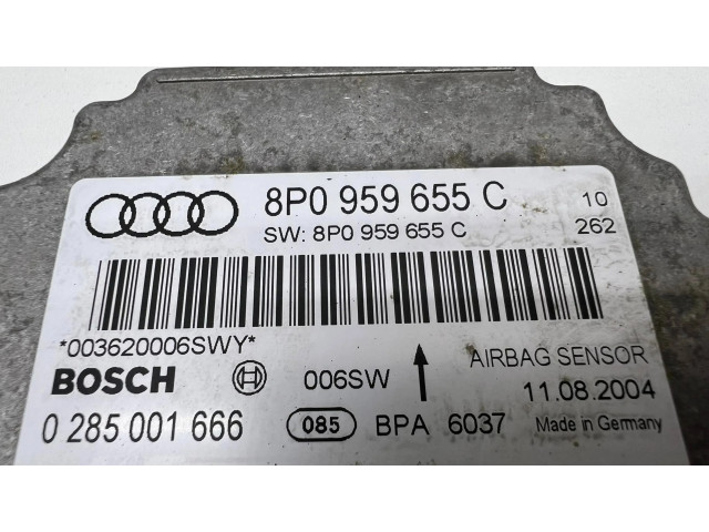 Блок подушек безопасности 8P0959655C, 0285001666   Audi A3 S3 A3 Sportback 8P