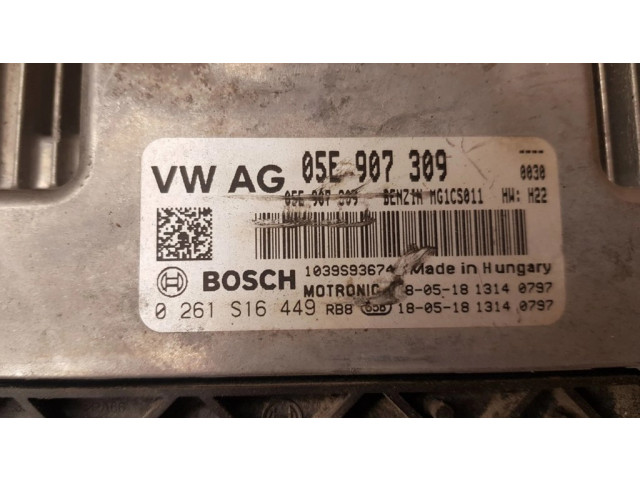 Блок управления двигателя 05E907309, 0261S16449   Volkswagen Golf VII