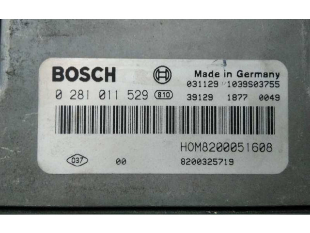 Řídící jednotka 0281011529, 8200051608   Nissan Primastar 2004