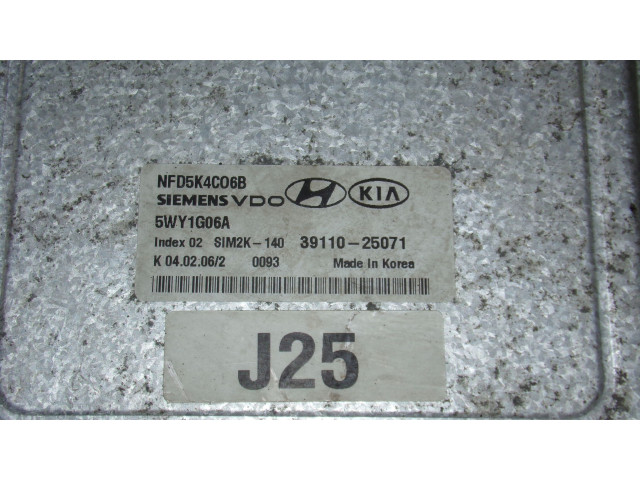 Блок управления двигателя 3911025071   Hyundai Sonata