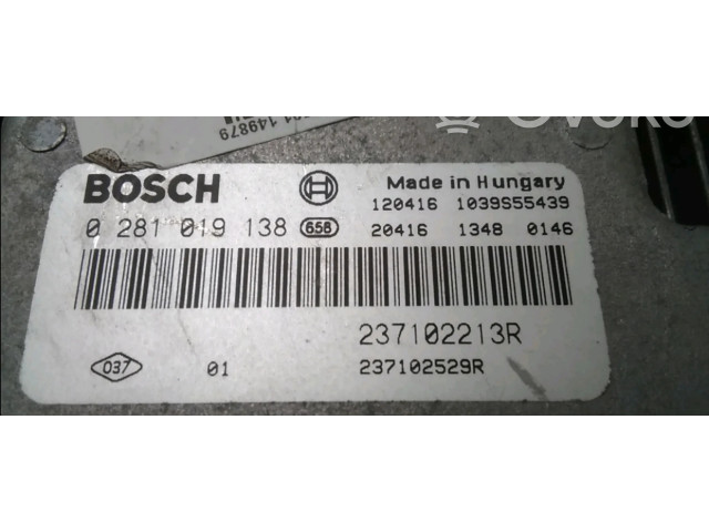 Řídící jednotka 237102720R   Dacia Lodgy 2012