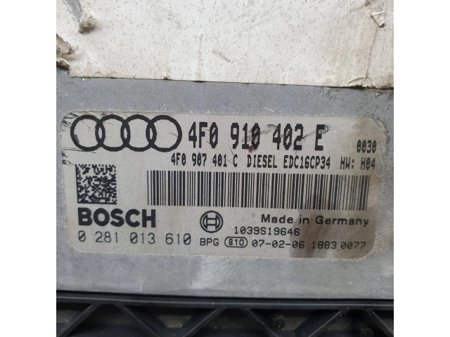 Блок управления двигателя 4F0910402E, 4F0907401C   Audi A6 S6 C6 4F