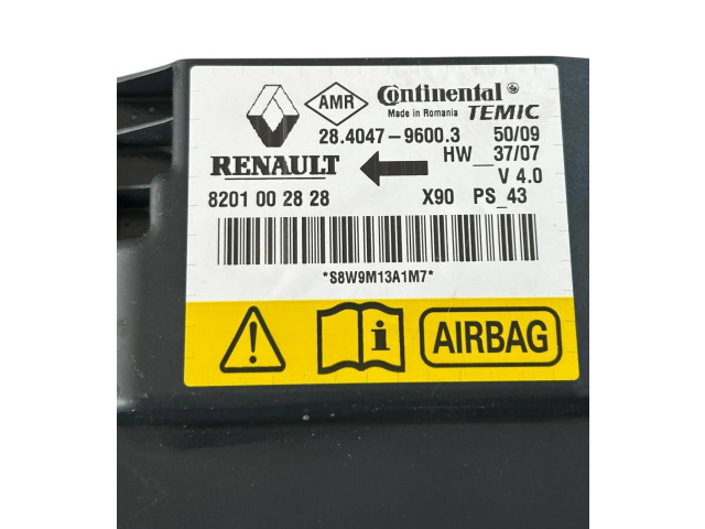Блок подушек безопасности 28404796003, 8201002828   Dacia Sandero