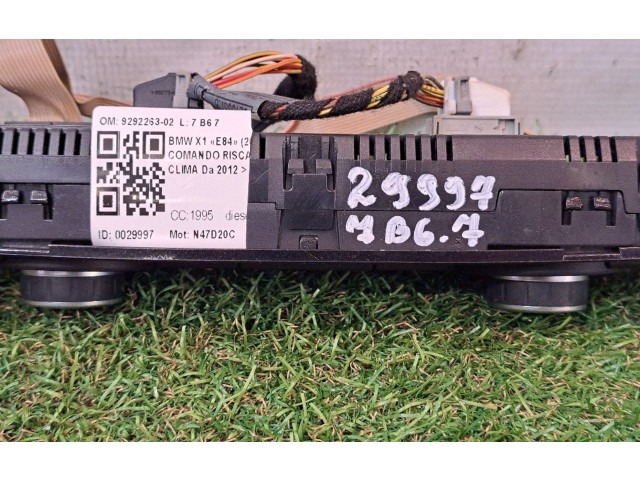 Блок управления климат-контролем 9292263-02, 9292263-02   BMW X1 E84