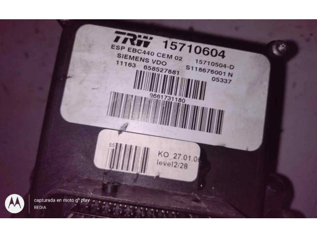 Jednotka ABS 15710604   Peugeot 207 CC 