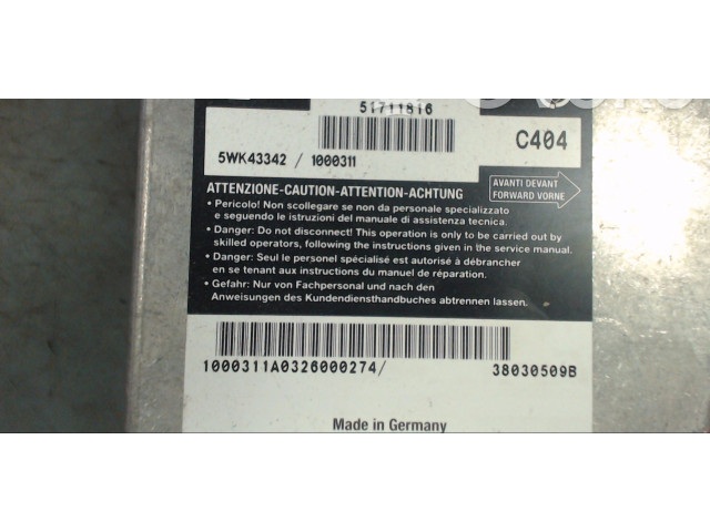 Блок подушек безопасности 51711816, 182B6000   Fiat Stilo