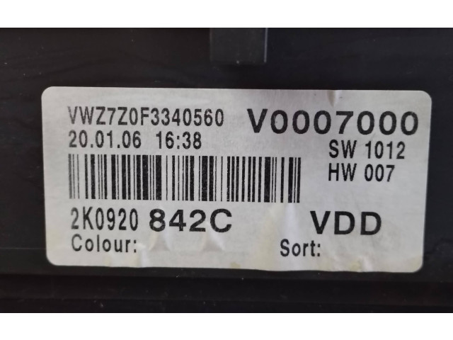 Панель приборов 2k0920   Volkswagen Caddy       