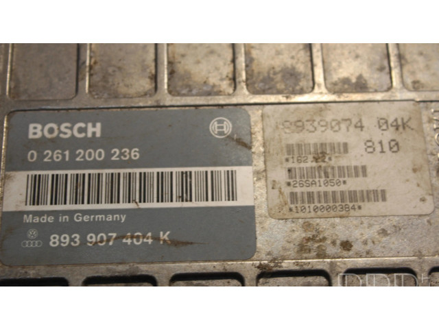 Блок управления двигателя 0261200236, 893907404K   Audi 80 90 B3