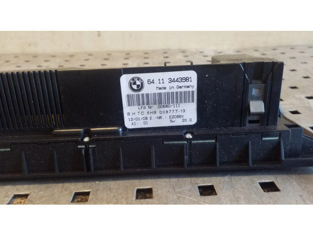 Блок управления климат-контролем 64113443981, 00877713   BMW X3 E83