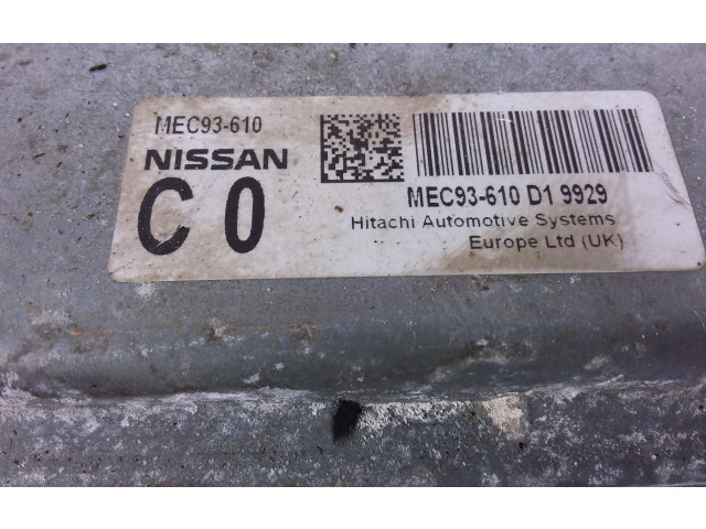 Řídící jednotka MEC93-610, MEC93-610   Nissan Qashqai 2009
