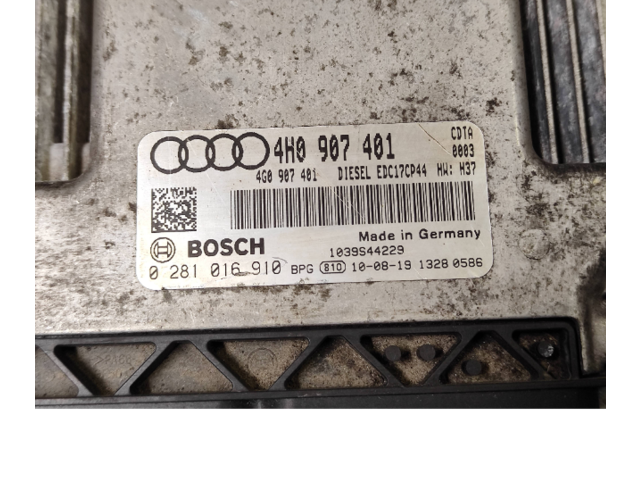 Блок управления двигателя 4H0907401, 0281016910   Audi A8 S8 D4 4H