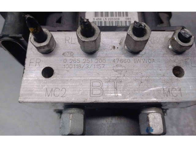 Jednotka ABS 476601WW0A, 0265251200   Infiniti FX 2010