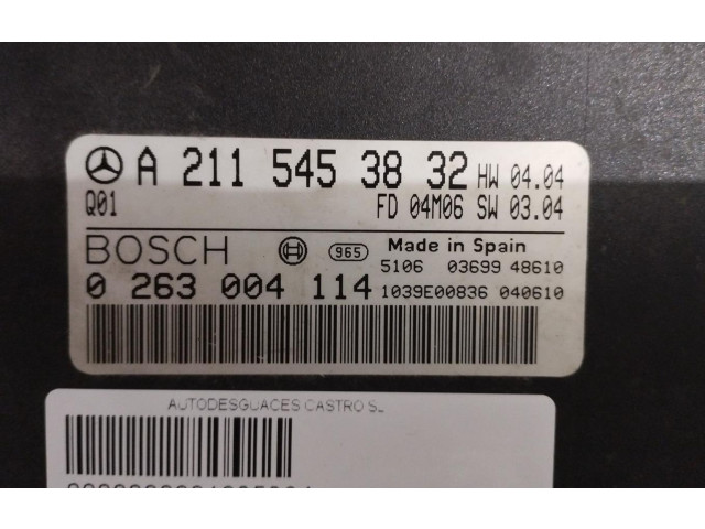 Řídící jednotka A2115453832   Mercedes-Benz E W211 2004