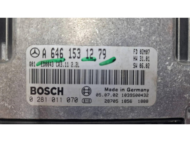 Řídící jednotka A6461531279, 1039S00432   Mercedes-Benz E W211 2004